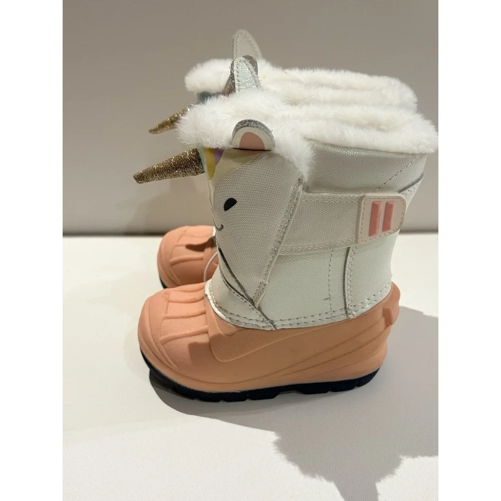 Toddler Frankie Unicorn Winter Boots White/Pink‎ - Cat & Jack - SIZE 5 NWOT